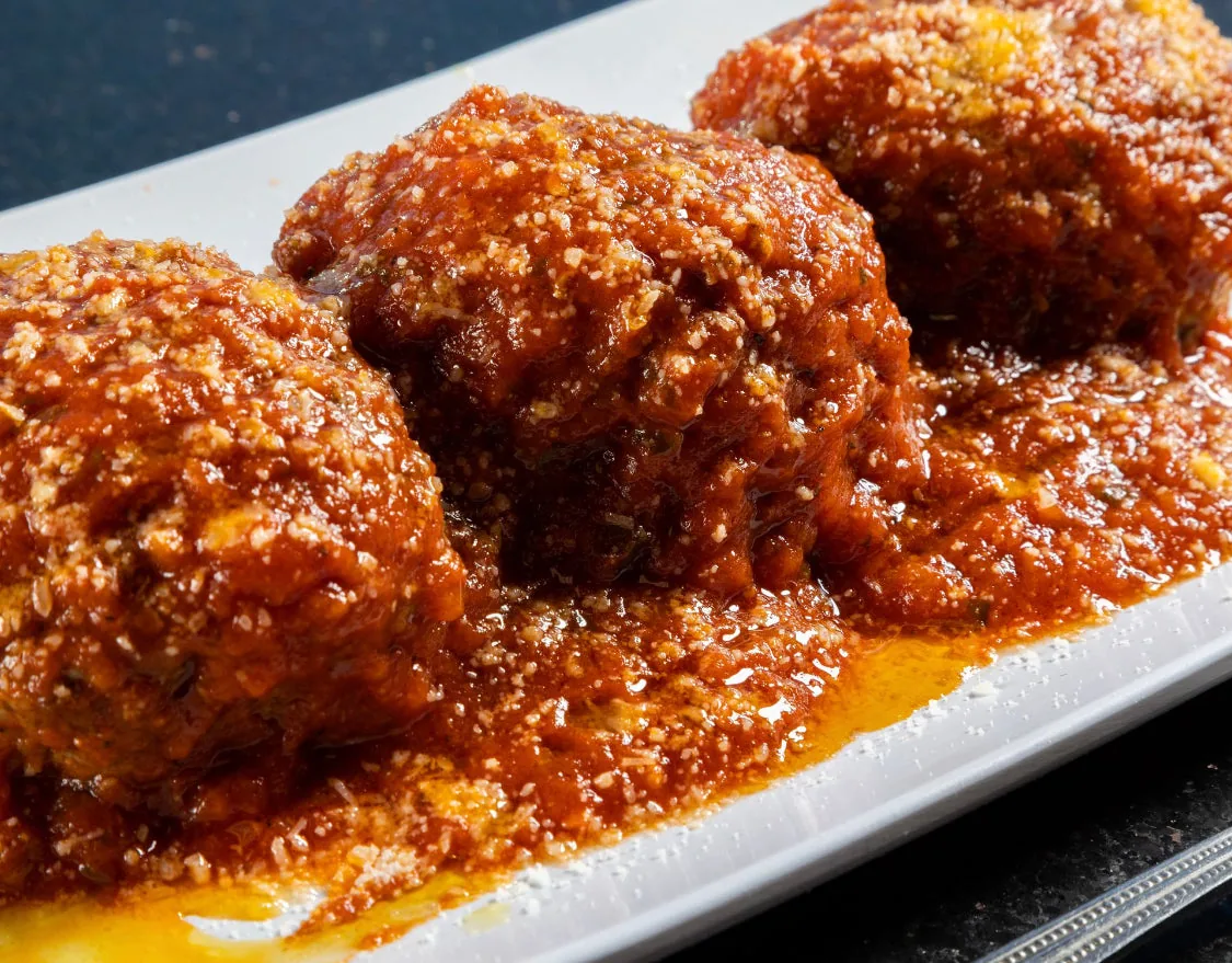 House-made meatballs in pomodoro